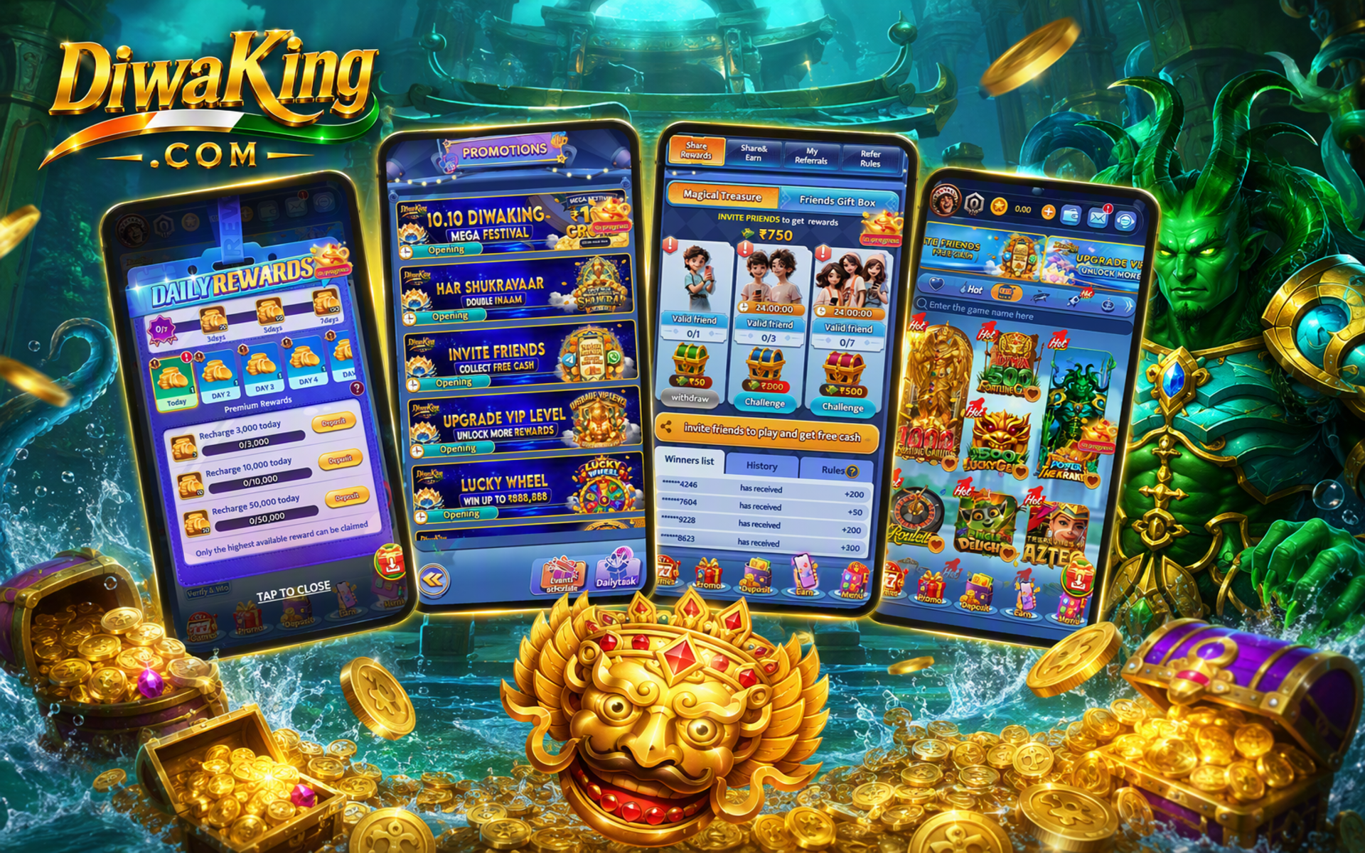 Diwa King bonus fine print for Indian adults
